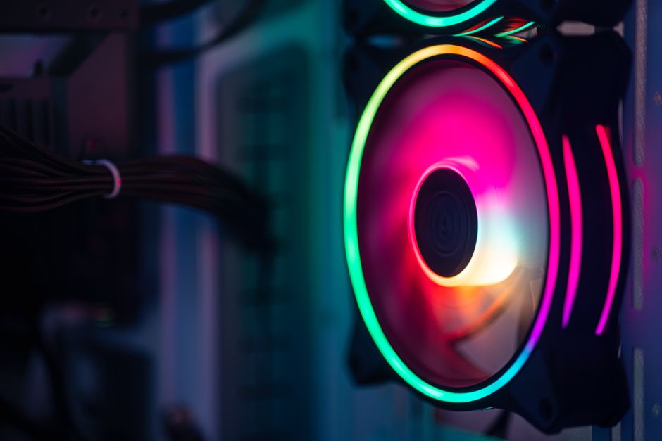 gaming pc rgb desktop, computer hardware components
