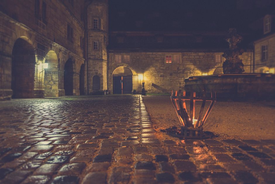 gothic dungeon torchlight, medieval crypt lantern